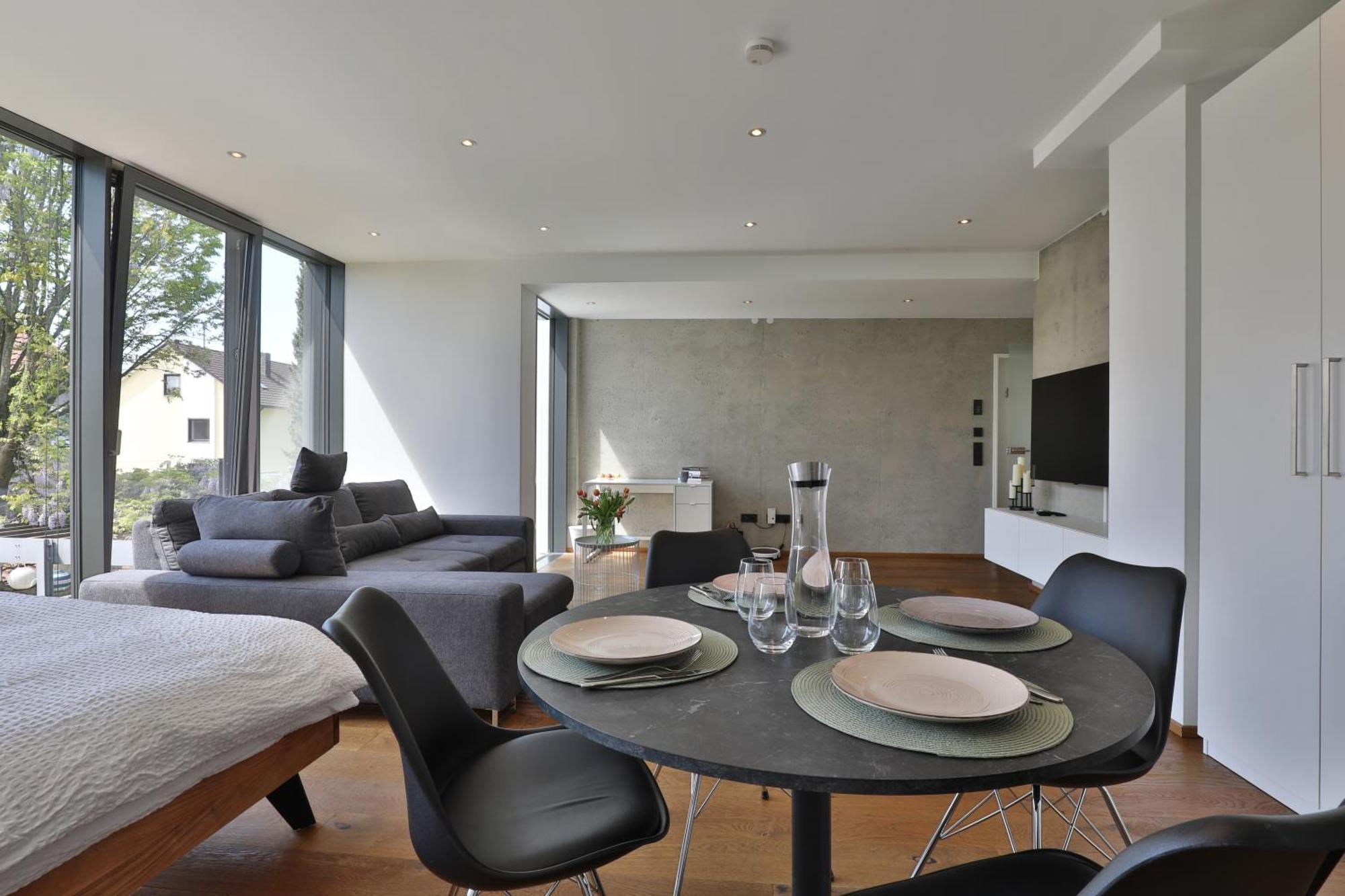 Moderne Studio-Wohnung Gersthofen Kültér fotó
